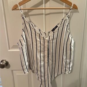 SHEIN Black and White Striped Camisole